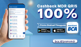 Cashback MDR (Merchant Discount Rate) BCA 100% image